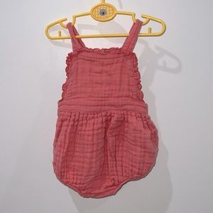 Tullabee baby 100% organic cotton ruffle romper